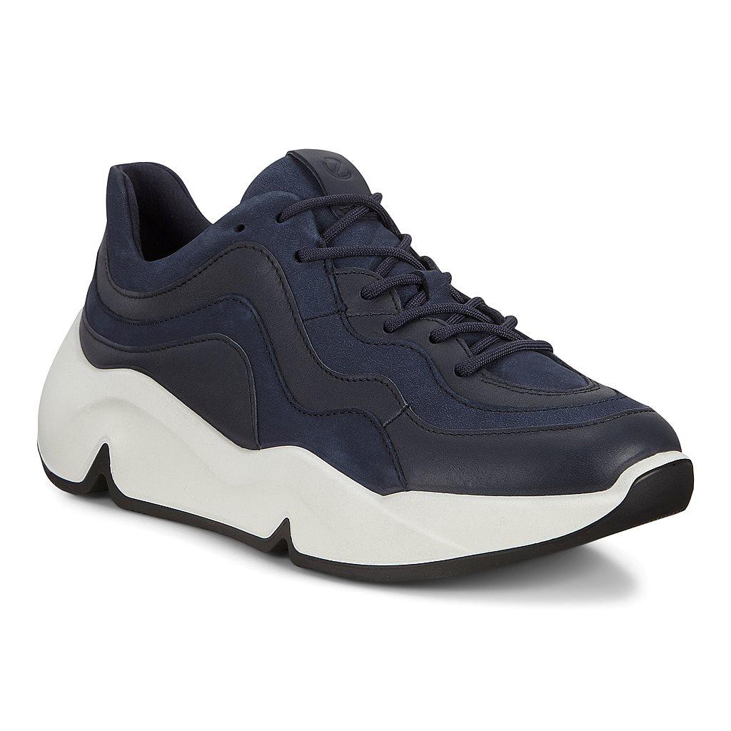 Ecco Chunky Womens Sneakers Blue - India MIC-134290